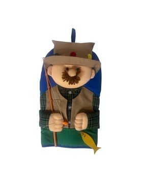Fisherman Oven Mitt Blue, Green, Tan NWT